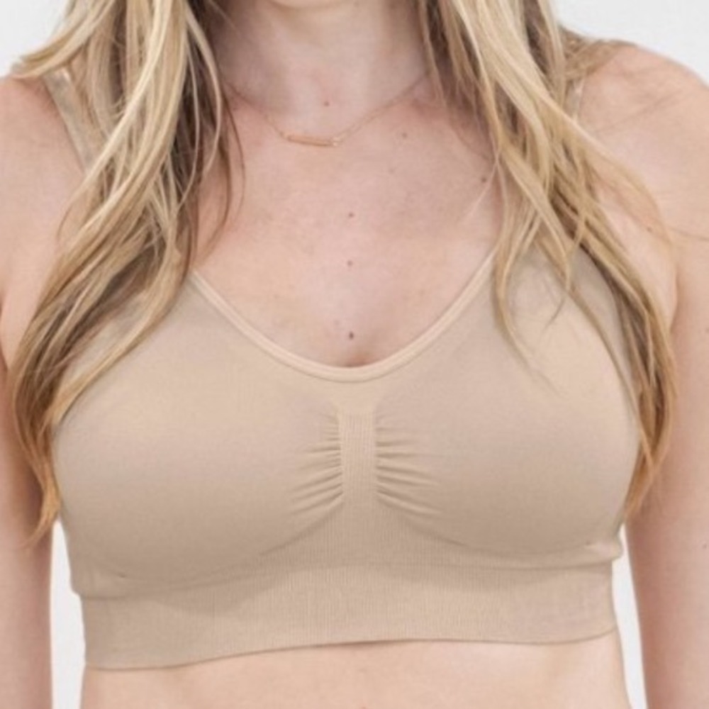Kindred Bravely Nursing Bra Seamless Simply Sublime Support M Busty Beige Nude